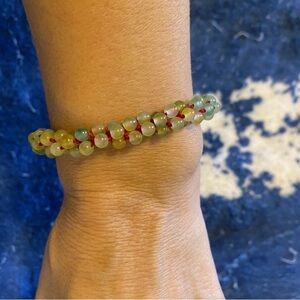 Multi-colored Jade Beads Bracelet